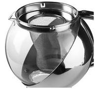 Secret de Gourmet Théière J111130 – Verre et inox 1,10 L avec filtre – Transparent/Argent