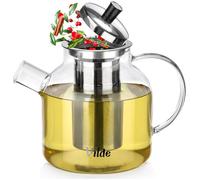 Théière - Vilde - Infuseur en acier inoxydable - 20 x 13 x 16,5 cm - Verre borosilicaté