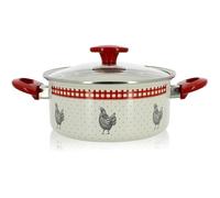 THEKITCHENETTE 3645411 - Faitout 24cm/4.70l jolie cocotte - Acier émaillé - Compatible gaz,induction,électrique et vitro-céramique
