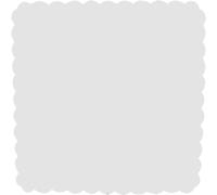 Themagicfour® - Lot de 100 voiles carrées de tulle d’organza blanche pour bonbonnières à confettis