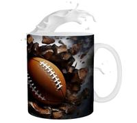 Theme Sports Drinkware - Casual Morning Mug, Kitchenware Gift, Ergonomic Handle Piece | Stylish Household Accessory, Ceramicware item for Office Home Intake Refreshment