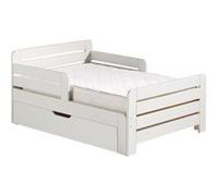THEMIS - Lit Evolutif Blanc + Tiroir + Matelas Réglable 90x140/200cm - Altobuy Blanc G