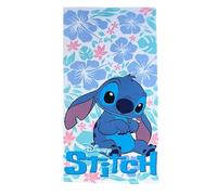 Theonoi Disney Lilo & Stitch Serviette de plage pour enfants 70x140 cm - Serviette de bain en microfibre très absorbante et séchage rapide - Serviette de voyage et serviette de douche résistante au