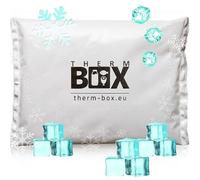 THERM BOX Bloc réfrigérant Professionnel pour glacière Lot de 50 pièces Grand Format 450g réutilisable Bloc réfrigérant Poche réfrigérante Coussin réfrigérant Blanc