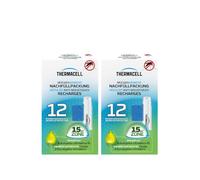 THERMACELL 2 Recharges Répulsives Anti Moustiques - 15m² - 24h