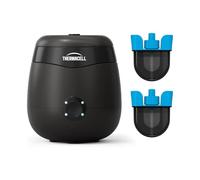 THERMACELL Bouclier Anti Moustiques et Moustiques Tigres + 2 Recharges Liquides - Extérieur, Jardin, Terrasse - Sans Fil, Rechargeable - Protection efficace 29 m²-Durée 80h-Effet Rapide-Inodore - Noir
