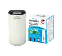 THERMACELL Diffuseur Anti Moustiques et Moustiques Tigres - 20m² - 48h | Sans Fil, Nomade - Extérieur - 4 Cartouches Gaz + 12 Plaquettes - Inodore - Blanc - THHALOBLANC48