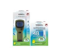 THERMACELL Diffuseur Anti Moustiques Portable Nomade - 15m² - 60h - Vert | Répulsif - Effet Rapide, Inodore - 5 Cartouches Gaz + 15 Plaquettes - THNATNOMVERECH48