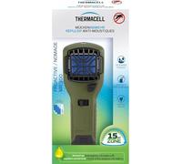 THERMACELL Diffuseur Répulsif Anti Moustiques Portable Nomade - Zone de Protection 15m² - Inodore - Durée 12h - 1 Cartouche Gaz + 3 Plaquettes - Vert