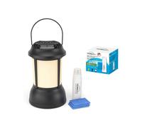 THERMACELL Lampe + Recharges Anti-Moustiques et Moustiques Tigres - Extérieur, Jardin, Terrasse - Sans Fil - Zone de Protection 20m² - Inodore - 11 Cartouches Gaz + 33 plaquettes - Durée 132h - Noir