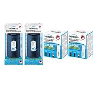 Thermacell - Pack Familial | 2 Diffuseurs Bleu + 2 Recharge 48h | Jusqu'à 96h d'utilisation | Anti Moustique et Moustique Tigres | Zone de Protection 20m² | Effet Rapide | Inodore | Bleu