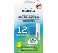 THERMACELL Recharge Répulsive Anti Moustiques & Moustiques Tigres - Protection Efficace 15m²- Compatible avec Diffuseurs, Nomades et Lanternes - Durée 12h - 1 Cartouche Gaz + 3 plaquettes