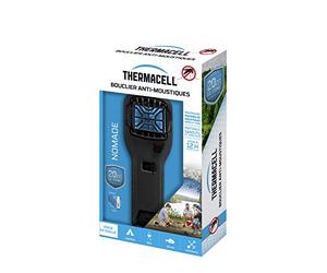 THERMACELL THNOMADNOIR Bouclier Anti-Moustiques - Portable Nomade NOIR + Recharge INCLUSE pour 12H de protection