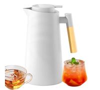 Thermal Carafe | 1000ml Glass Lined Coffee Pitcher | Beverage Dispenser for | Thermal Carafe | 1000ml Glass Lined Coffee Pitcher | Beverage Dispenser for Travel Commercial Outdoor Bedside Home Camping Re