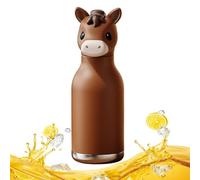 Thermal Water Bottle for Kids - 480ml Portable Cartoon Coffee Flask | with Straw Stainless Animal Water Bottle for Sports, School, Travel, Car Trip, Lunch, Backpack, Boys