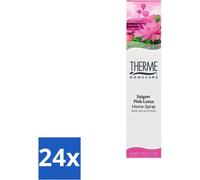 Therme - Spray d'ambiance - Saigon Pink Lotus - Romantisme oriental chez soi - 60 ml - Pack économique - 24 pièces