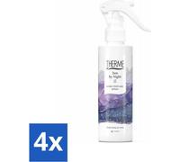 Thermes - Zen by Night - Parfum d'intérieur en spray - Parfum longue durée - Aromatique - 150 ml - Pack avantage - 4 pièces