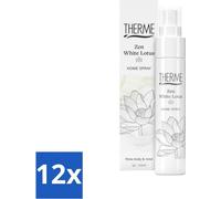 Thermes - Zen White Lotus - Parfum d'ambiance - Parfum longue durée - Aromatique - 60 ml - Pack avantage - 12 pièces