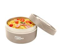 Thermo Alimentaire 420ml Récipient à Soupe Double Couche en Acier Inoxydable 304, Portable, Forme Ronde, Pot de Nourriture Isolé, Boîte à Bento à Large Ouverture Thermos(Modèle isolé-café)