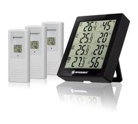 Bresser Thermohygromètre Temeo Quadro – 4 points de mesure – Noir