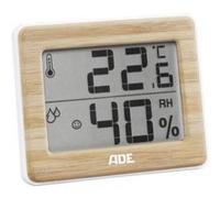 Thermo-hygromètre ADE WS 1702 blanc, bambou Blanc G