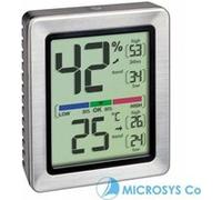 TFA Dostmann Thermo-hygromètre Exacto 30.5047.54 numérique inox intérieur précision élevée