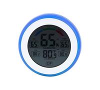 Thermo-Hygromètre Numérique à Ecran Tactile Bleu