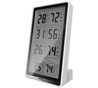 Thermo-hygromètre radiopiloté numérique Techno Line WS 7060 blanc, noir