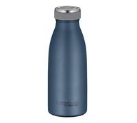 THERMOcafé by THERMOS TC BOTTLE Bouteille isotherme, bleu nuit, 0,35 l, en acier inoxydable, résistante aux boissons gazeuses, 12 h chaud pendant 24 h, anti-fuite, pour l'école, les déplacements et le