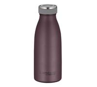 THERMOcafé by THERMOS TC BOTTLE Bouteille isotherme en acier inoxydable mat 0,35 l, résistante aux boissons gazeuses, 12 h chaud pendant 24 h au froid, anti-fuite, pour l'école, les déplacements et le