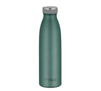 THERMOcafé by THERMOS TC Bottle Moss Bouteille isotherme en acier inoxydable résistant aux boissons gazeuses Vert mat 0,50 l 12 h chaud 24 h froid Anti-fuite Pour l'école, les déplacements et le