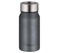 THERMOcafé by THERMOS TC DRINKING MUG Gobelet isotherme, en acier inoxydable, gris mat, 0,35 l, anti-fuite, 8 heures de chaud pendant 16 heures pour le froid, passe au lave-vaisselle, sans BPA