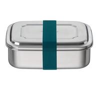 THERMOcafé by THERMOS TC Sandwich Box - Boîte à sandwich - En acier inoxydable - Avec bande textile - Pour l'université, l'école et le bureau - Passe au lave-vaisselle et sans BPA - 1 l