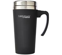 Thermocafe Tasse de voyage en plastique et acier inoxydable Soft Touch 420 ml, noir