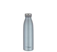 THERMOcafé TC BOTTLE Bouteille isotherme 0,50 l, froid 24 h, bleu glacé mat | Gourde en acier inoxydable résistante aux boissons gazeuses, anti-fuite, chaude pendant 12 heures, pour le sport, l'école