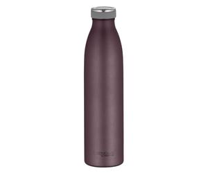 THERMOcafé TC BOTTLE Bouteille isotherme Bordeaux mat 0,75 l | Gourde en acier inoxydable résistante aux boissons gazeuses, anti-fuite, chaude pendant 12 heures, pour le sport, l'école