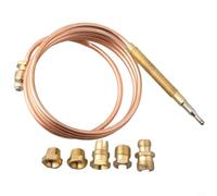 Thermocouple 900 mm Filetage M9 pour four à gaz, chaudière, chaudière, cheminée | Sonde de rechange en métal/plastique 30 mΩ ≥ 25 mV à 650 °C Robuste Durable Montage facile