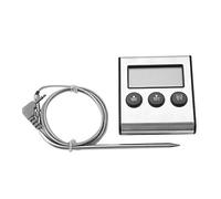 Thermocouple Bimétallique pour Aliments, Compte à Rebours, Sonde D'alarme à L'intérieur des Aliments, Cordon D'alimentation 300 °C, Interrupteur de Résistance entre Celsius et