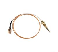 Thermocouple en spirale 600 mm Dispositif de sécurité à gaz 60 cm | 600 mm de longueur, finition dorée, insert de sécurité au gaz, haute résistance aux températures, utilisation stable à long