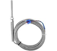 Thermocouple et capteur de température - Résistance haute température - 50 mm - PT100 - Qualité supérieure - Adapté aux thermomètres - Couleur argentée