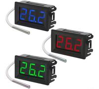 Thermocouple industriel Type K Thermomètre numérique de température -30 à 800 °C avec affichage LED et sonde en acier inoxydable 304 XH-B310 (Bleu)