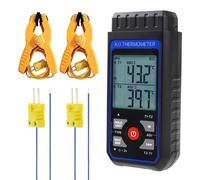 Thermocouple/thermomètre de type K/J avec 2 sondes, plage de température de -200 à 1500 °C