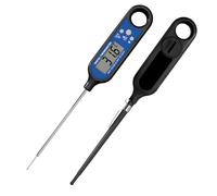 Thermographe numérique LCD de précision avec magnétique et longue sonde en acier inoxydable pour griller, rôtir, cuisson professionnelle