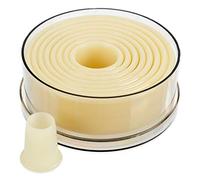 Thermohauser 8300017398 Lot de 9 emporte-pièces en nylon rond et lisse Blanc Diamètre 2,0-10,0 cm