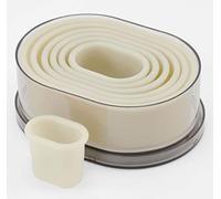 Thermohauser 8300031478 Set de Découpes Coeur et Lisse Blanc Diamètre 4,5-12,3 cm, 7 pièces