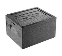 Thermohauser - Boîte isotherme en polypropylène GN 1/2 - Avec couvercle - Noir - 39 x 33 x 23 cm - 14 l.