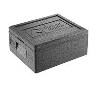 Thermohauser - Boîte isotherme GN 1/2 en polypropylène - Avec couvercle - Noir - 39 x 33 x 14,5 cm - 7 l.