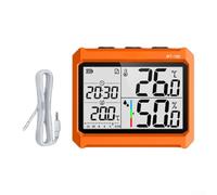 Thermohygromètre industriel sans fil avec enregistreur de données haute qualité avec contrôle par application pour le stockage au froid et la surveillance des serres, unité orange (instrument et sonde