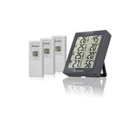 BRESSER Thermohygromètre Quadro - Thermohygromètre pour 4 points de mesure