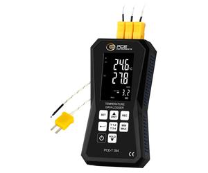 Thermomètre à 4 canaux avec enregistreur de données PCE-T 394 de PCE Instruments